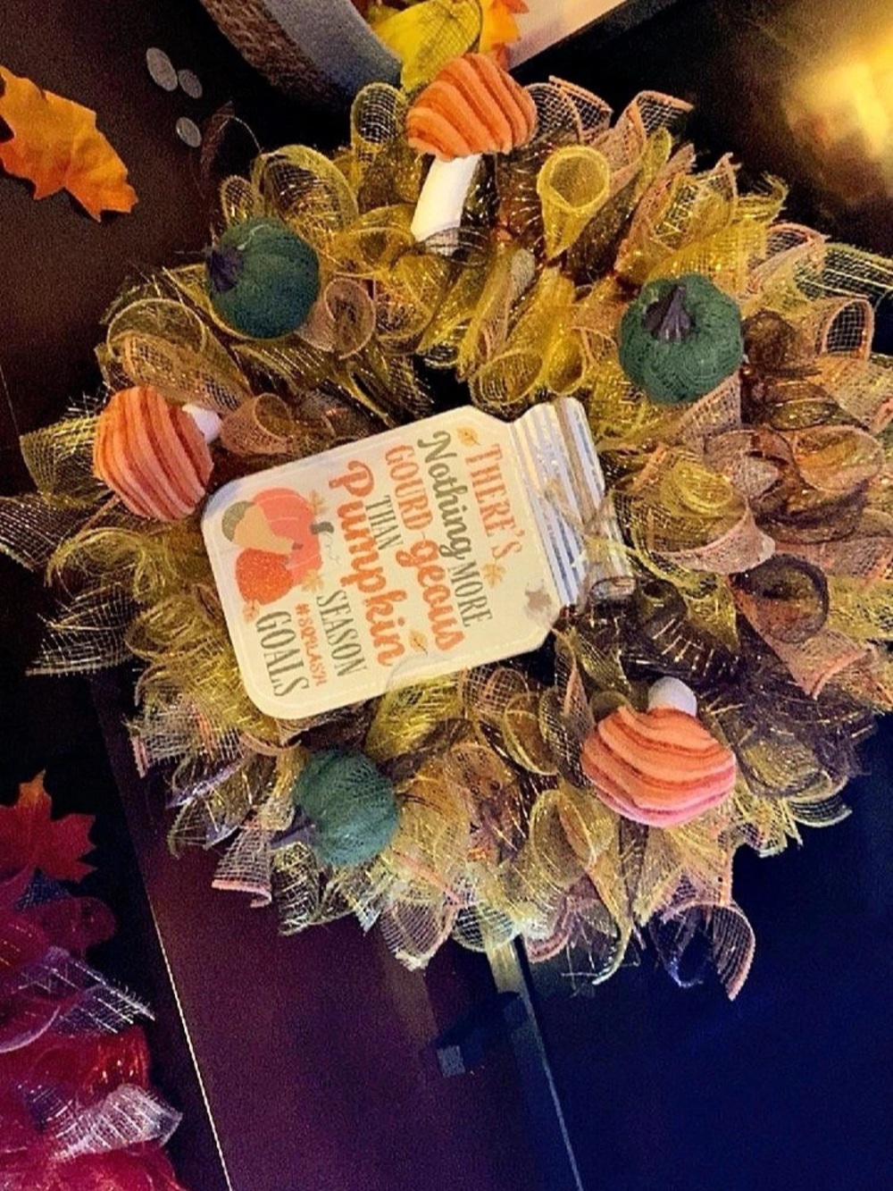 Harvest Pumpkin Garland NWT